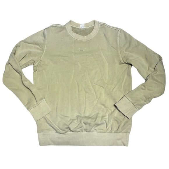 Vintage Reebok Men's Crewneck Sweatshirt Medium Light Green Long Sleeve Casual - Picture 1 of 5